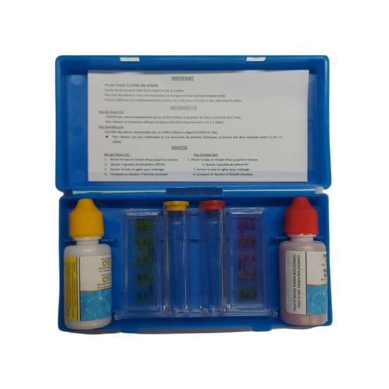 Kit d'analyse de l'eau de votre piscine - teste d'eau piscine