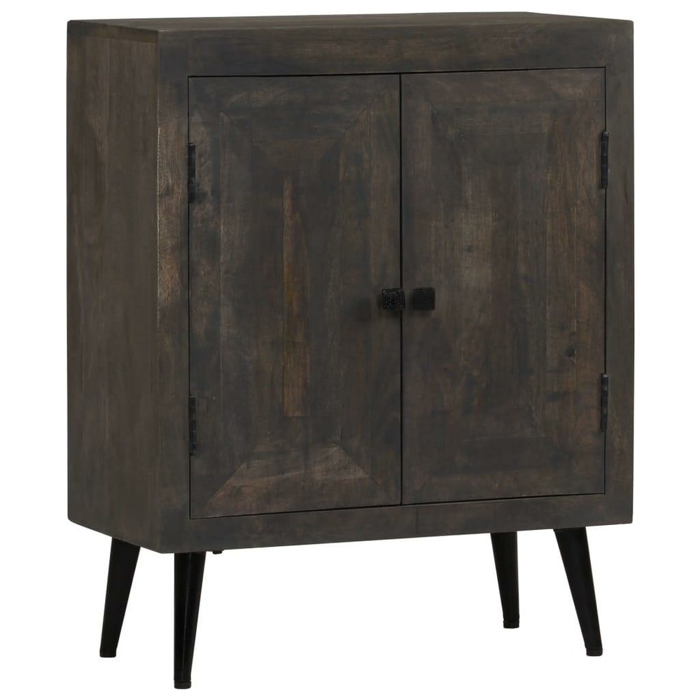 Buffet bahut armoire console meuble de rangement bois solide de manguier 76 cm