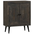 Buffet bahut armoire console meuble de rangement bois solide de manguier 76 cm