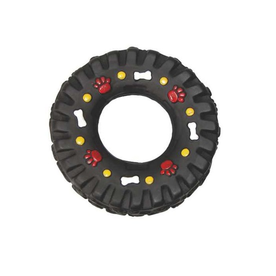 Jeu en plastique pour chien anneau pneu