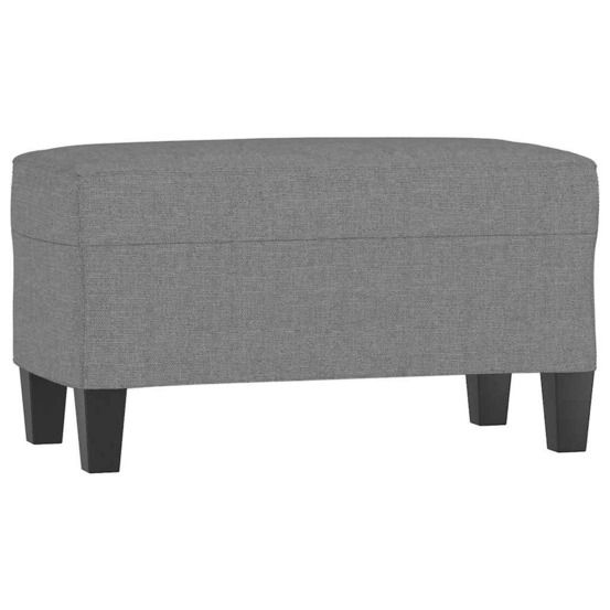 Banc gris foncé 70x35x41 cm tissu