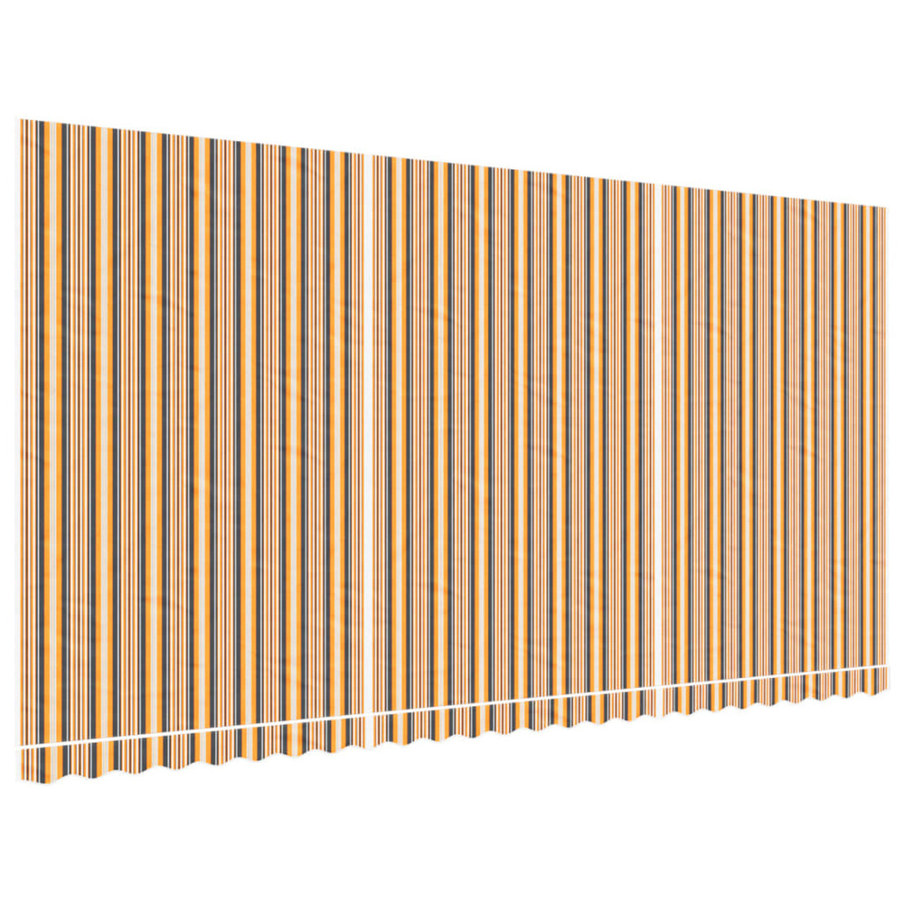 Tissu de remplacement pour auvent rayures multicolores 6x3 m