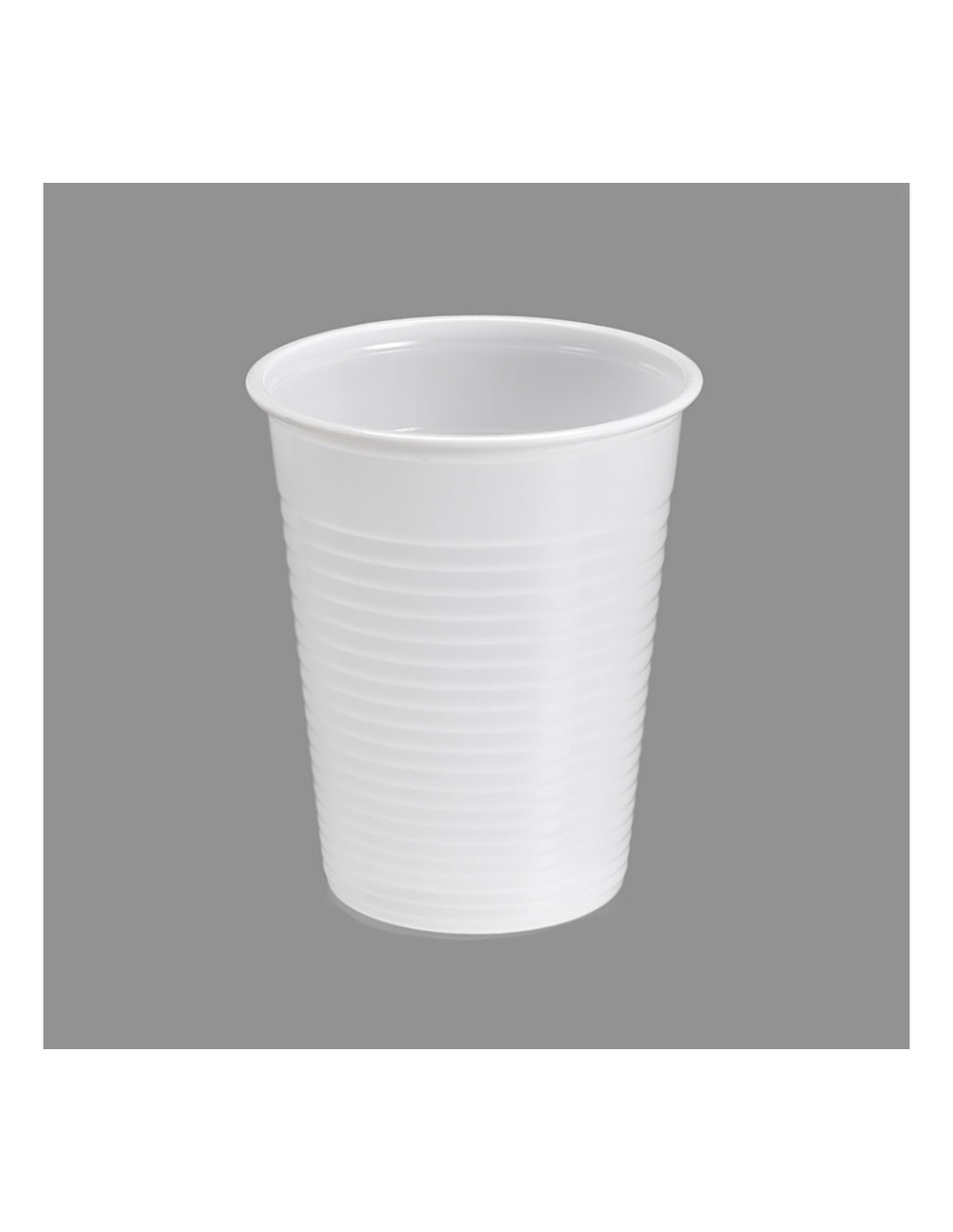 Sac 25 verre biodegradable blanc 200cc plastique