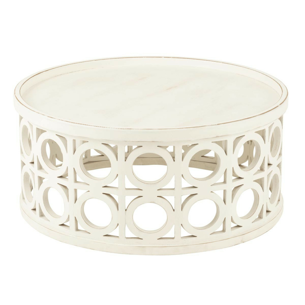 Table basse sculptée 