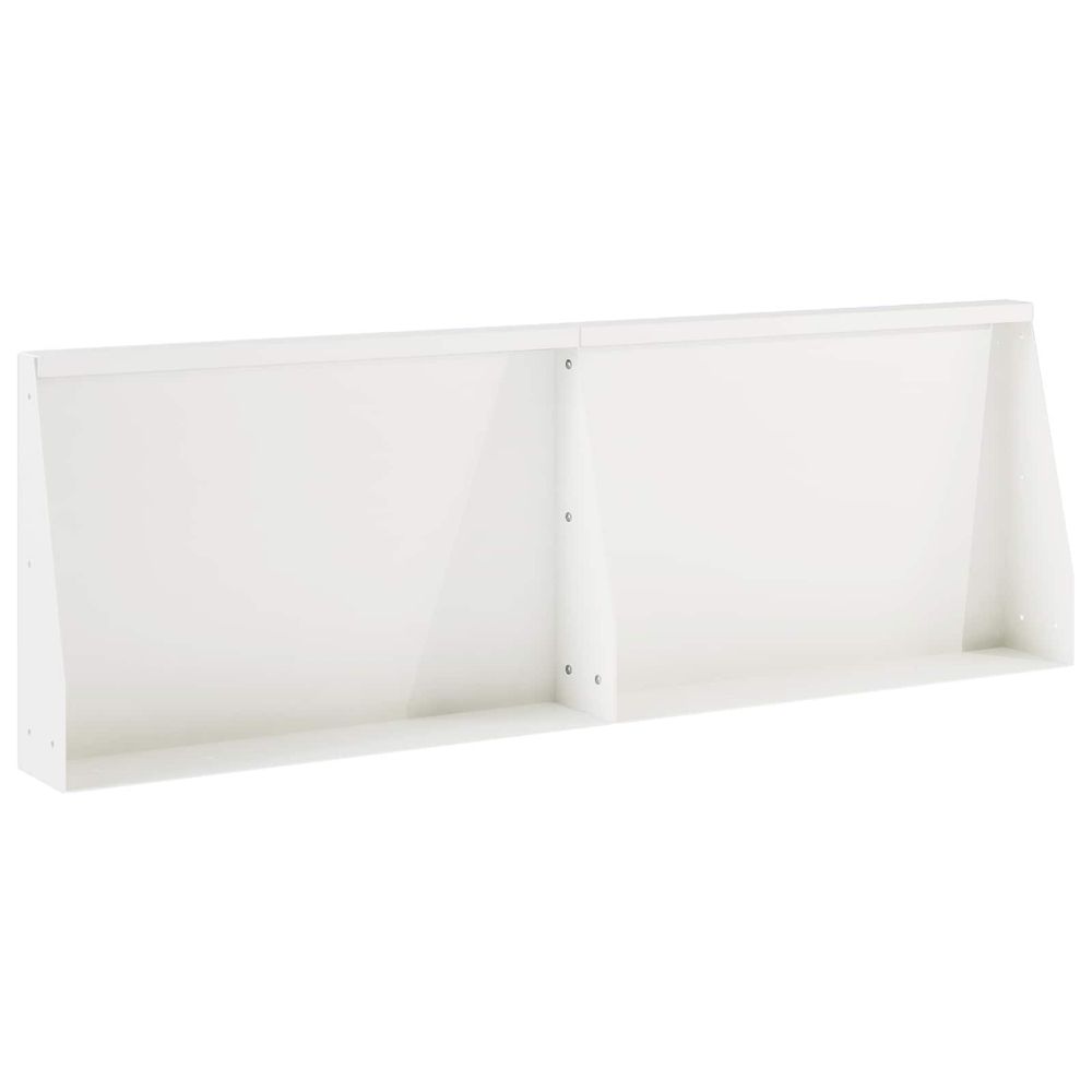 Mur de soutènement 2 pc 60 x 12 x 40 cm acier blanc