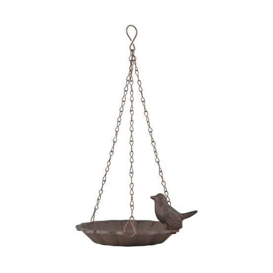 Mangeoire à oiseaux suspendu avec oiseau décoratif 1 oiseau