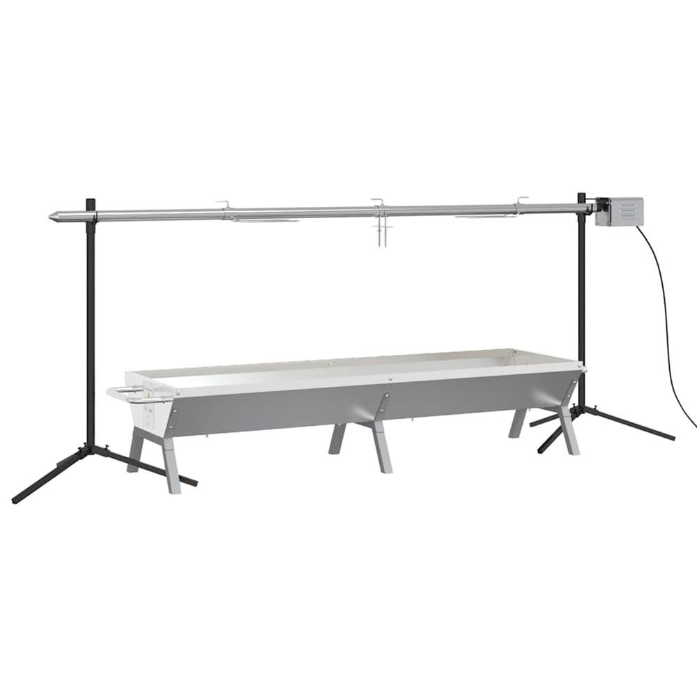Ensemble de grille et de plateau automatique pour barbecue inox