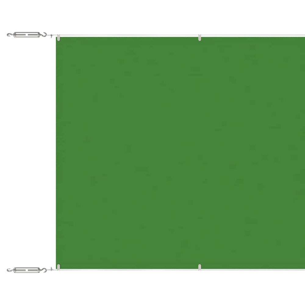 Auvent vertical vert clair 100x1200 cm tissu oxford