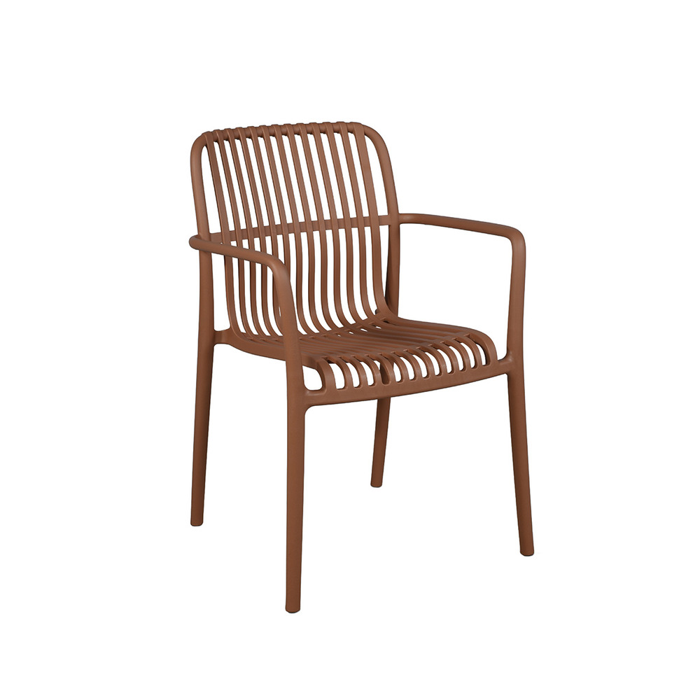 Chaise de jardin en résine terracotta paloma