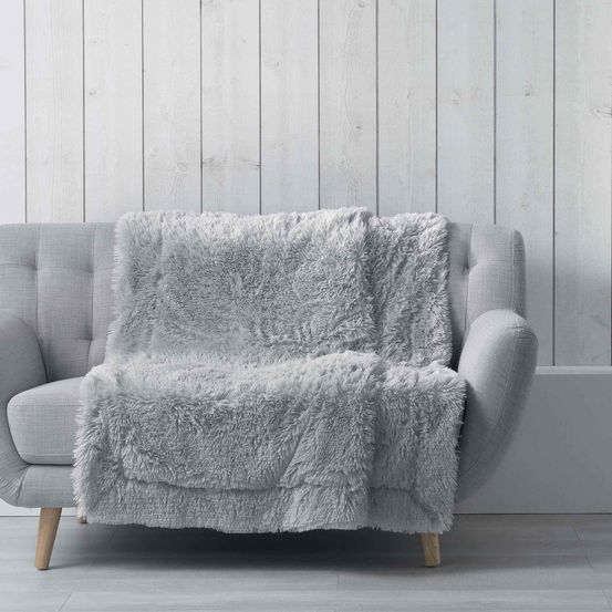 Plaid couverture imitation fourrure collection marilou