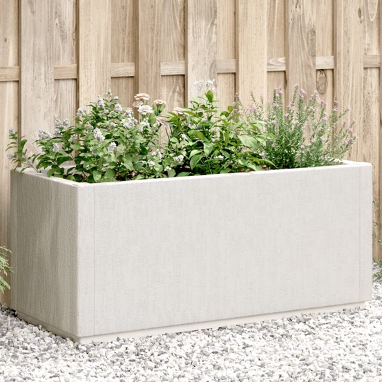 Jardinière blanc 80x36x35 cm pp