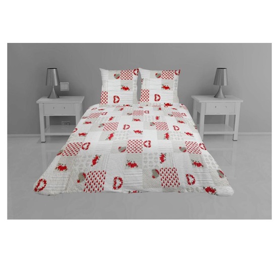Couvre lit microfibre + taies coeur alie