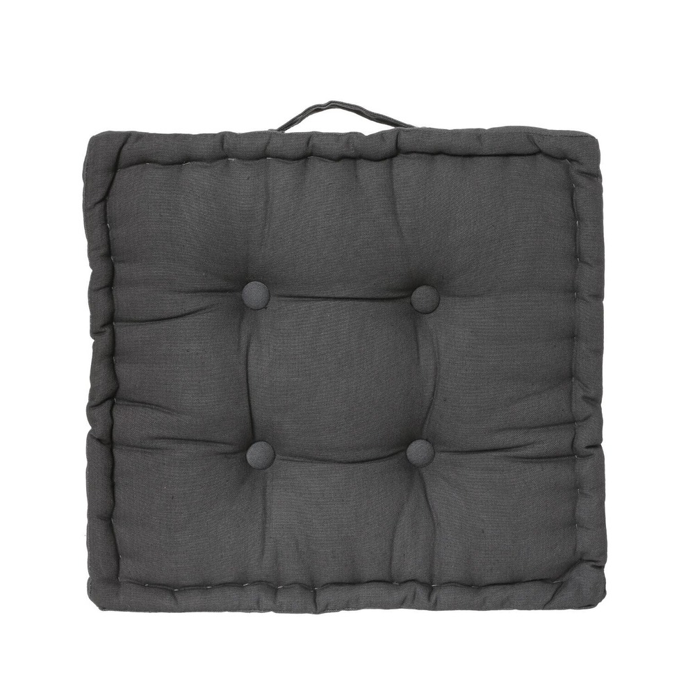 Coussin de sol 40 x 40 cm horizon uni gris