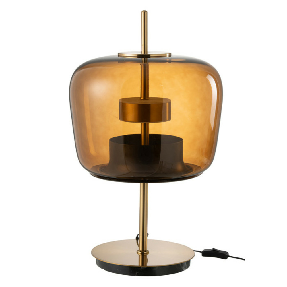 Lampe à poser en verre à led 