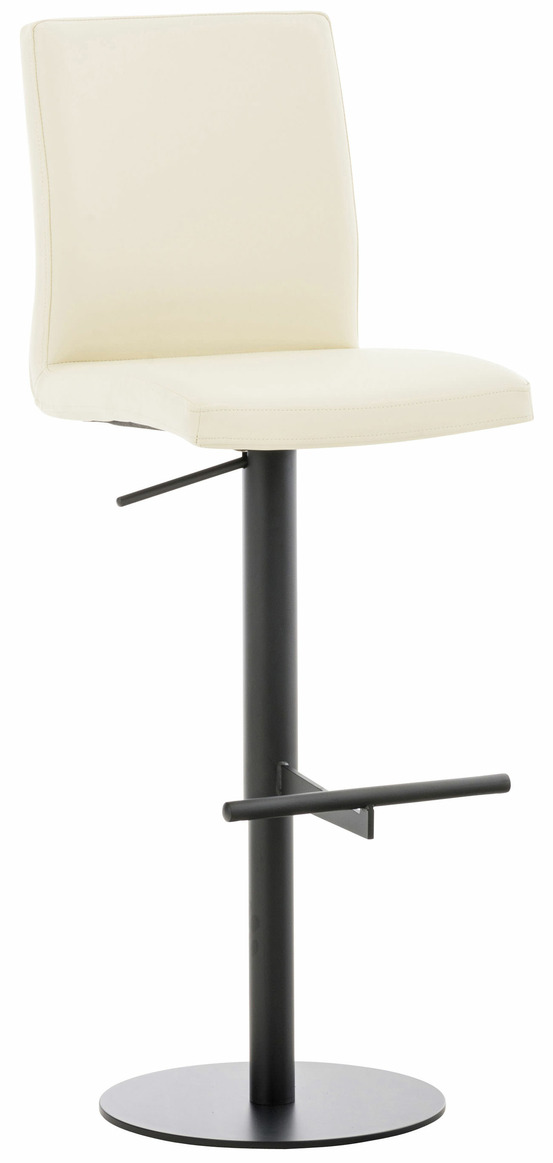Tabouret de bar cadiz simili cuir noir