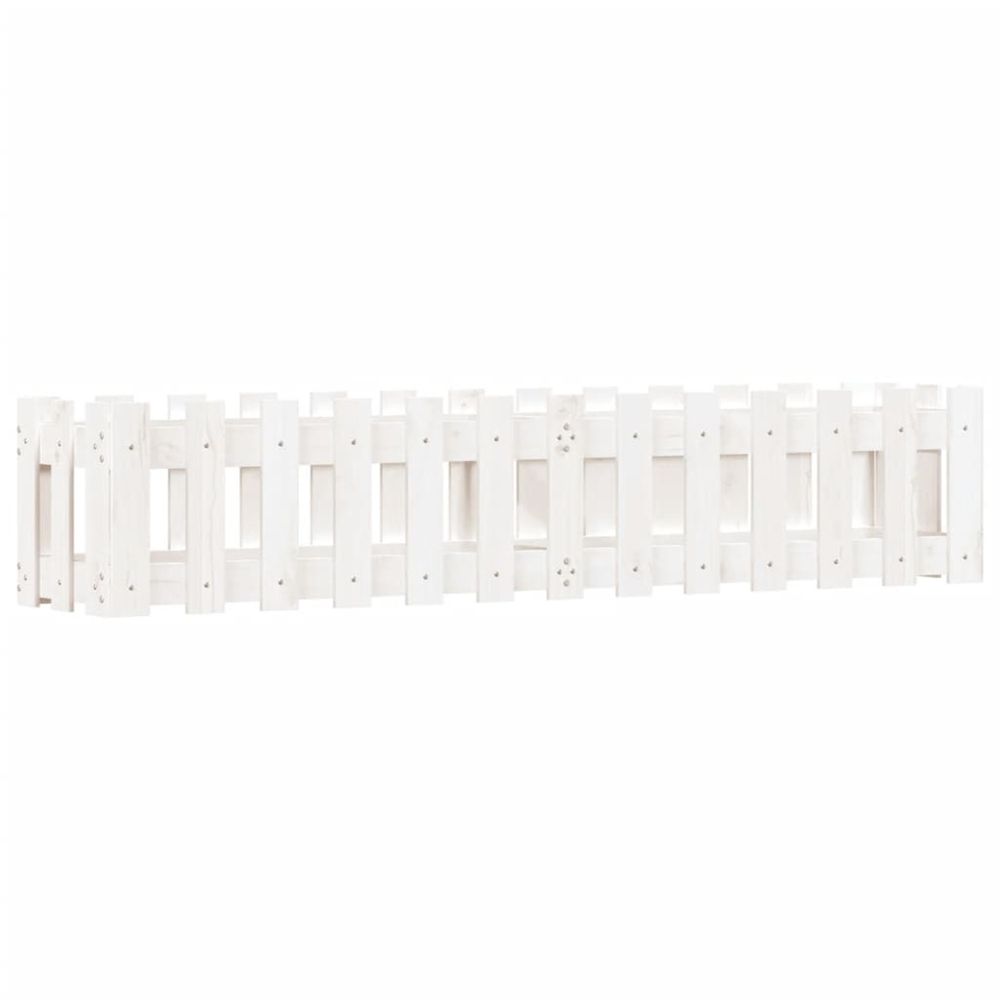 Lit surélevé de jardin design de clôture 150x30x30cm pin massif