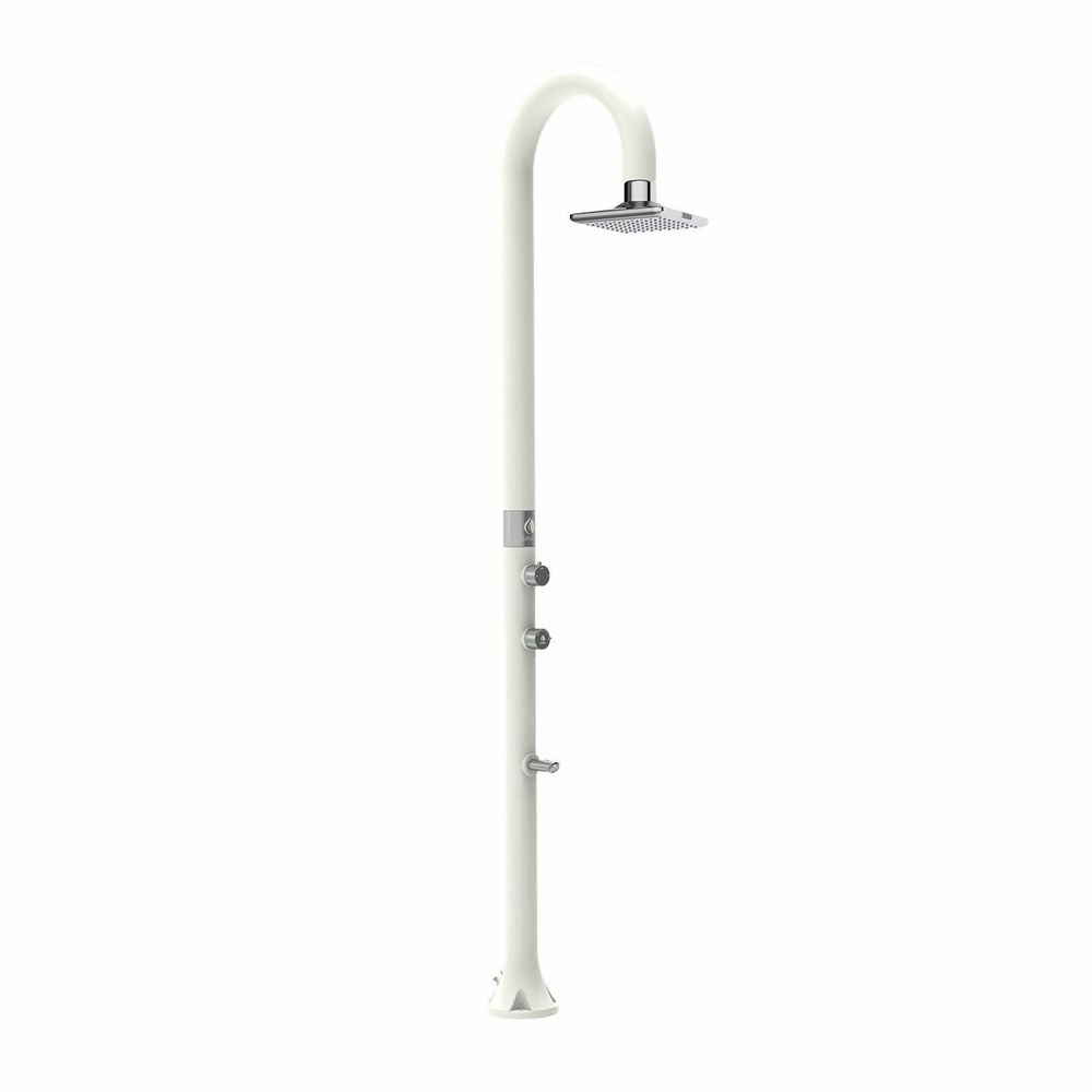 Douche exterieure double square iswitch with light sined luna