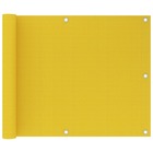 Écran de balcon jaune 75x600 cm pehd