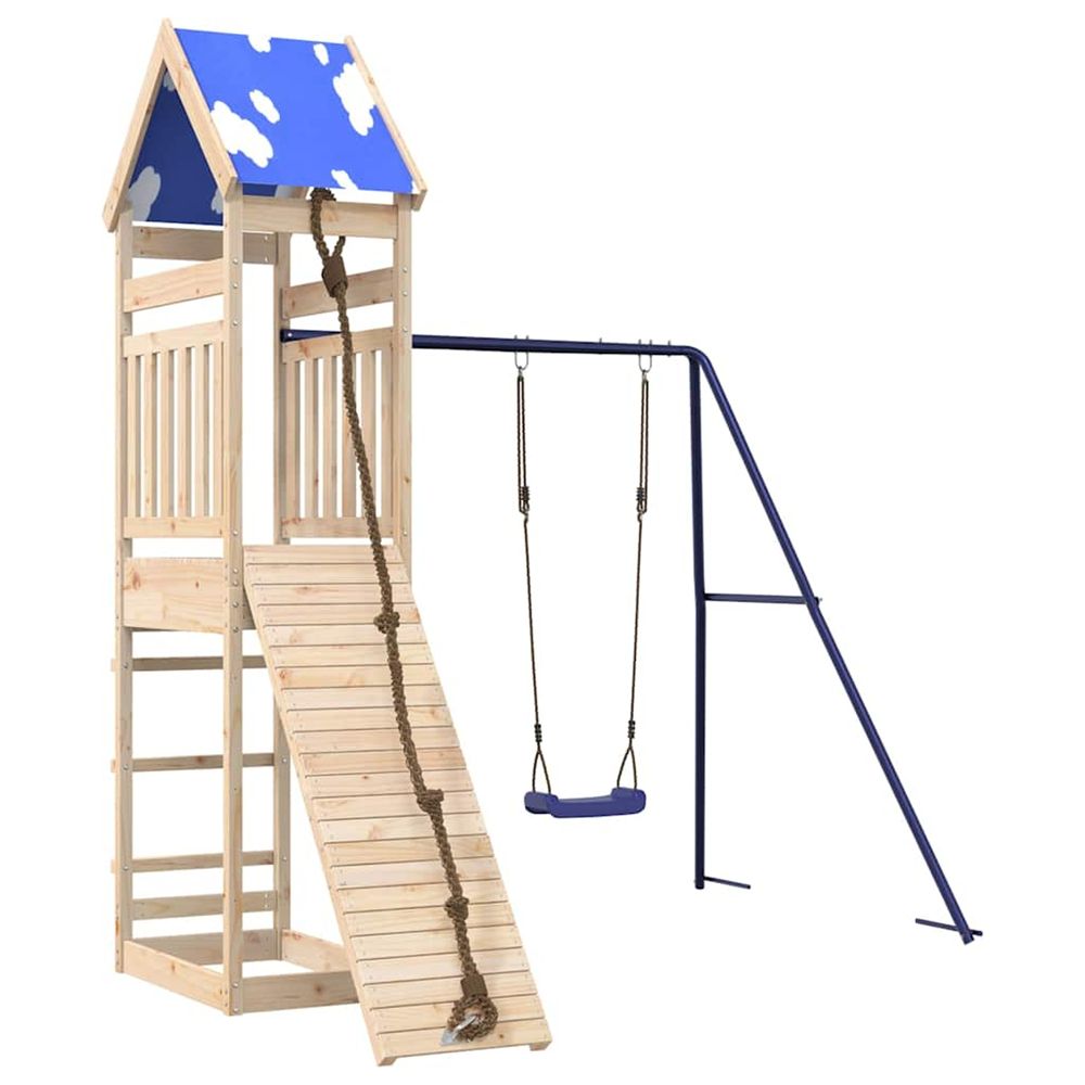 Aire de jeux d'extérieur bois de pin massif