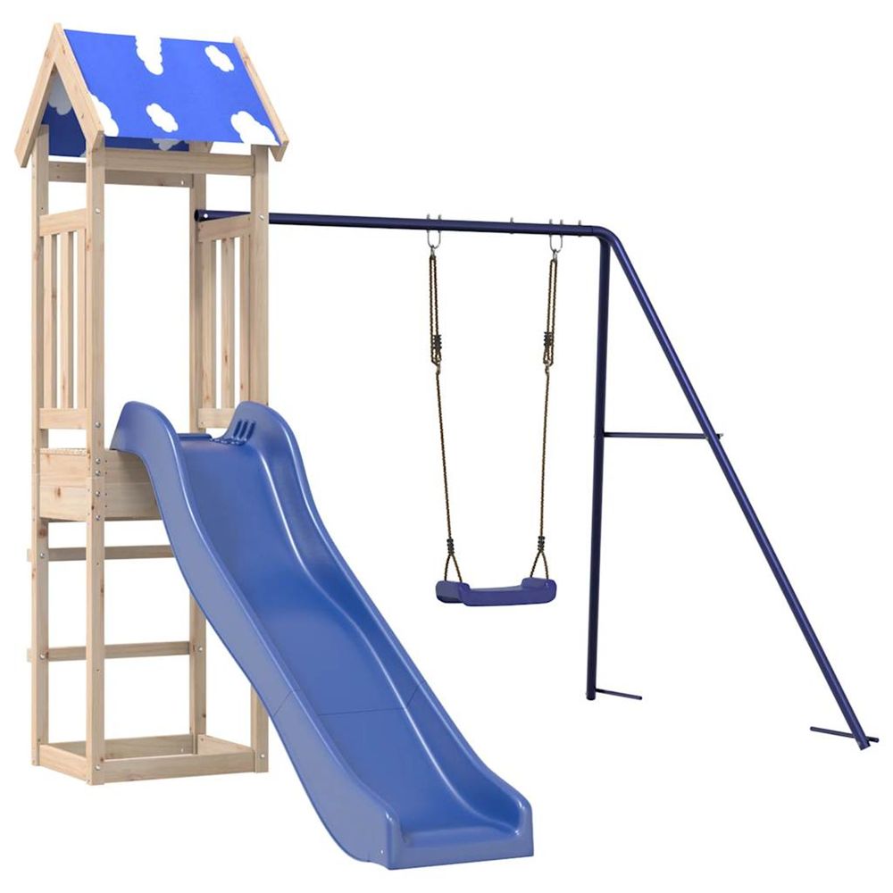 Aire de jeux d'extérieur bois de pin massif