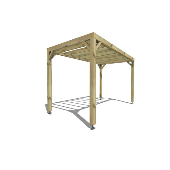 Pergola bois • 4m x 2m • indépendante • sens profondeur • livraison comprise