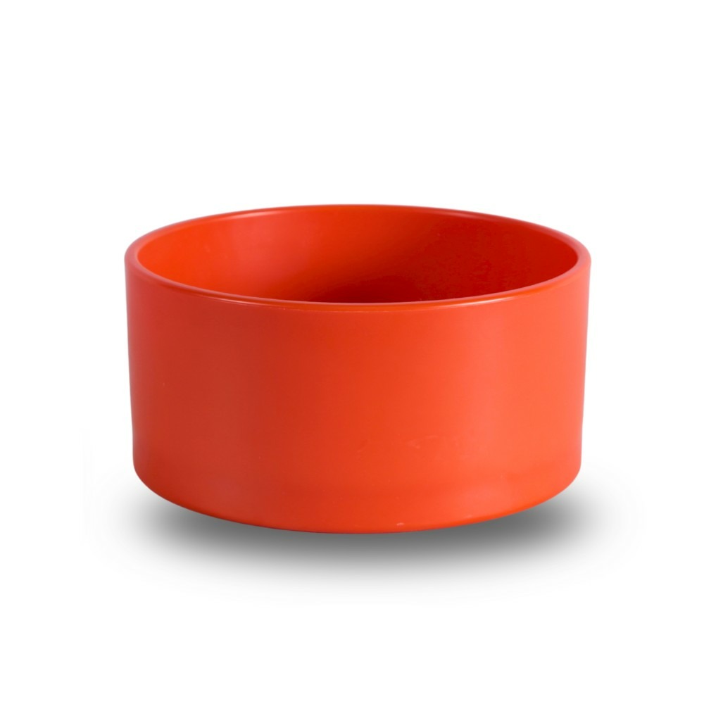 Mangeoire plastique ronde rouge