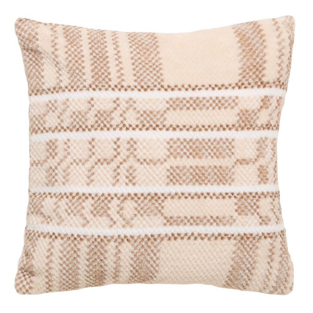 Coussin jacquard en flanelle 