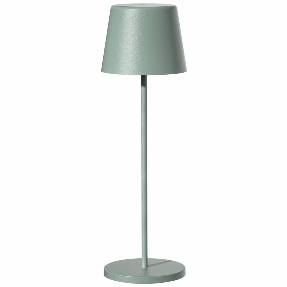 Lampe de table sans fil led kelly vert metal h38cm