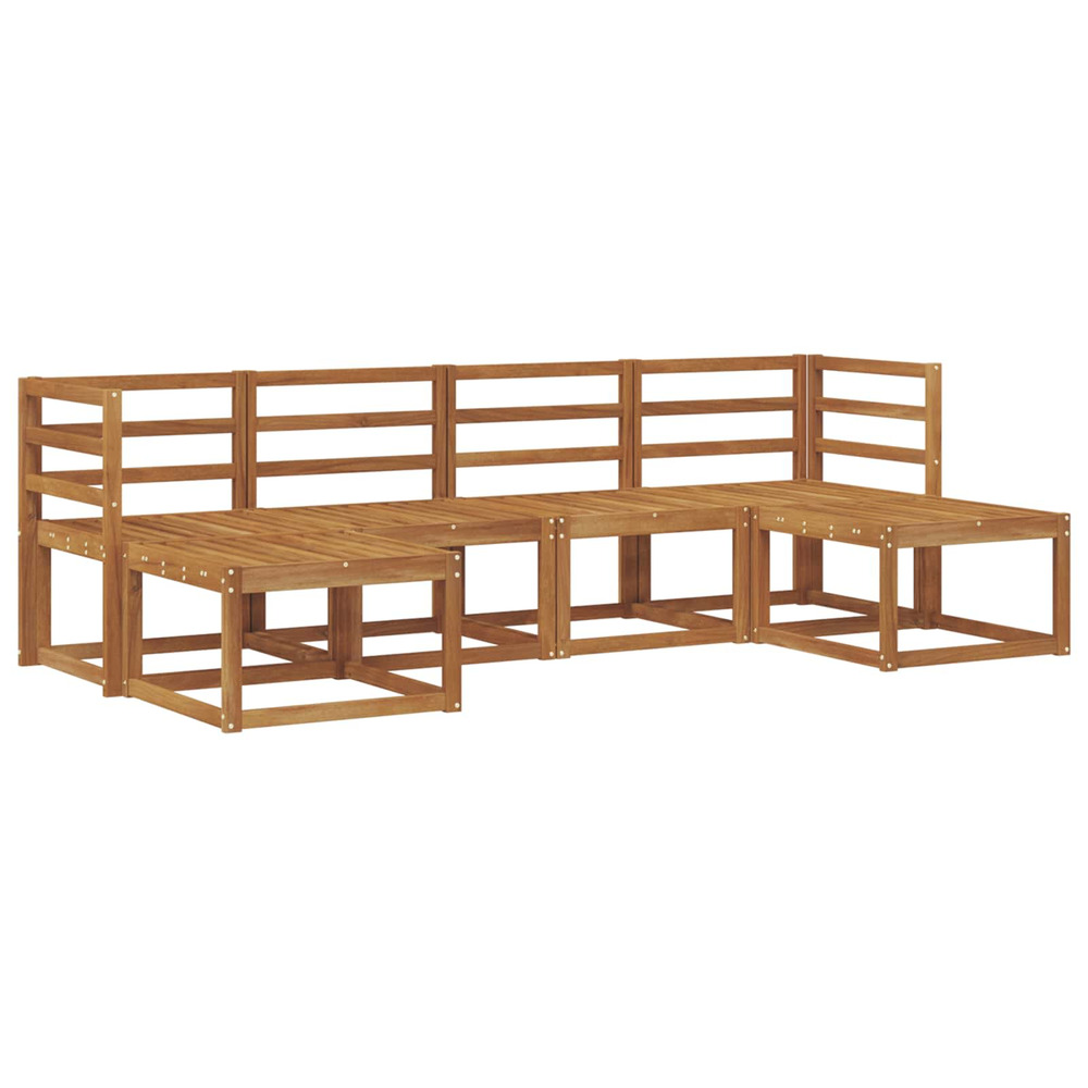 Ensemble de canapés d'extérieur 6 pcs naturel