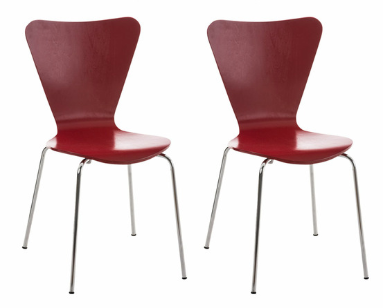 Lot de 2 chaises visiteurs calisto