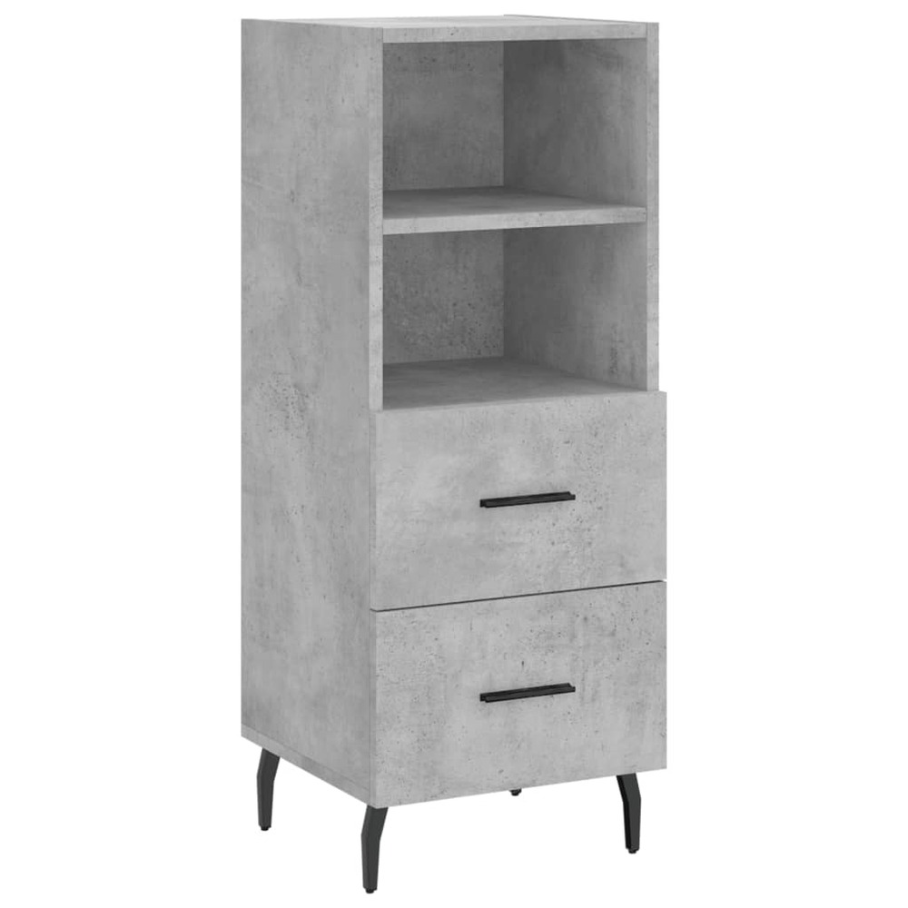 Buffet bahut commode armoire meuble de rangement organisateur cuisine salle de séjour salon 34,5 x 34 x 90 cm bois d'ingénier