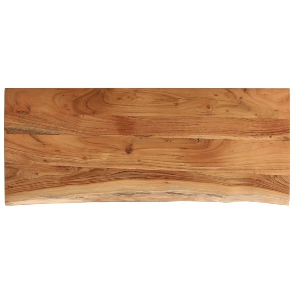Dessus de table 100x40x3,8 cm rectangulaire bois massif acacia