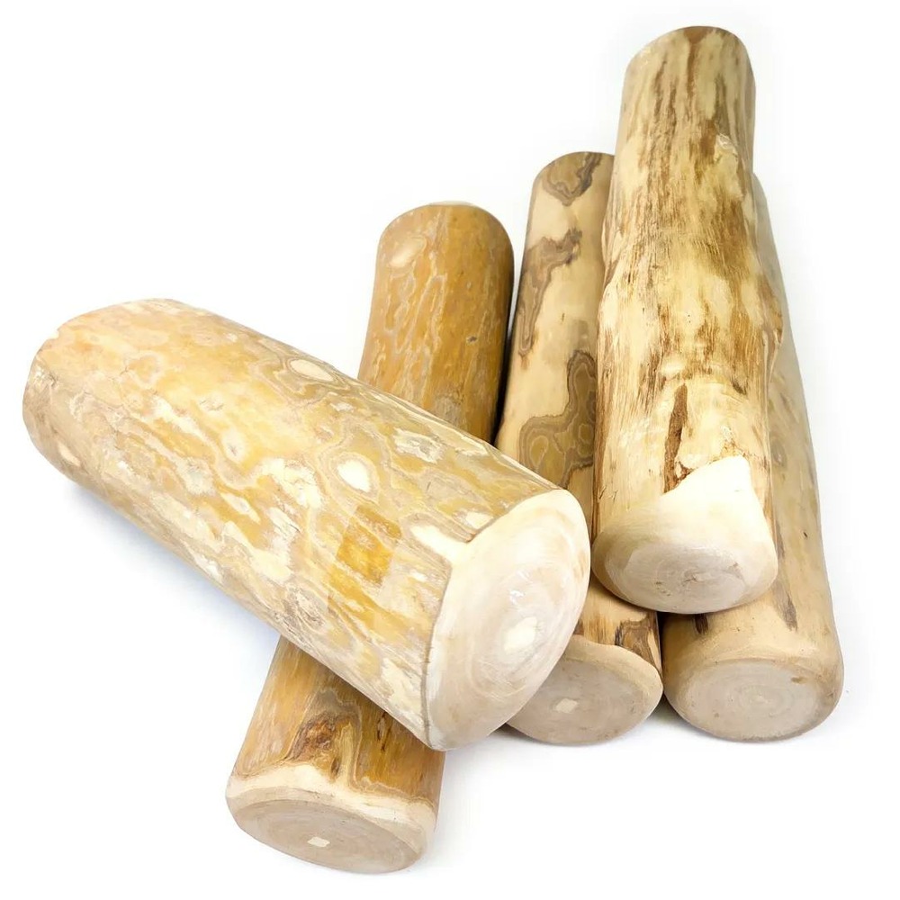 Pack famille (5 bâtons) à mâcher en bois de café de java, taille xl, jouet naturel pour très grand chien (+22kg)
