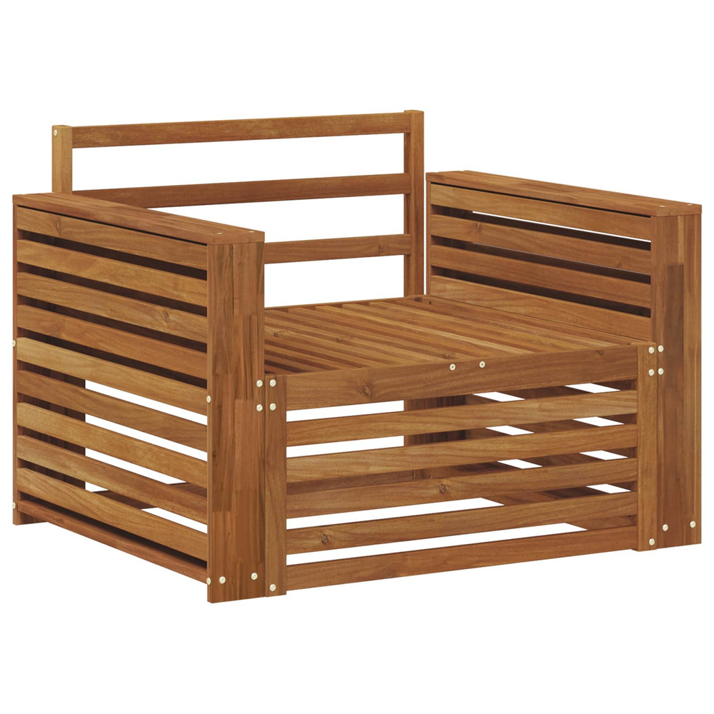 2 pièce canapé avec accoudoirs bois d'acacia massif naturel