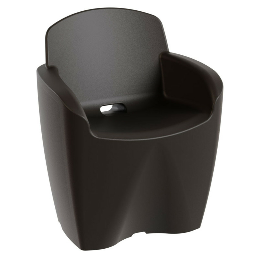 Fauteuil neoclub gris anthracite