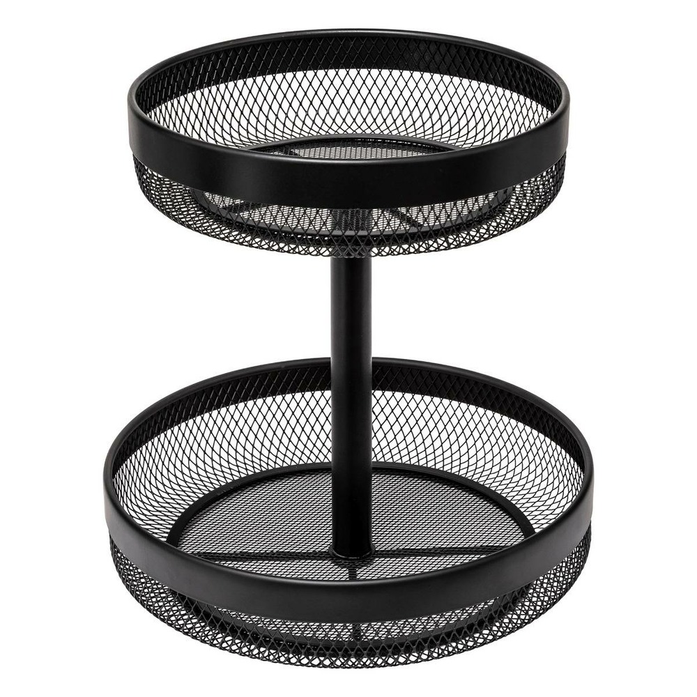 5five - corbeille à fruits mayaj 2 niveaux noir