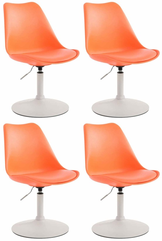 Lot de 4 chaises de salle à manger maverick w plastique