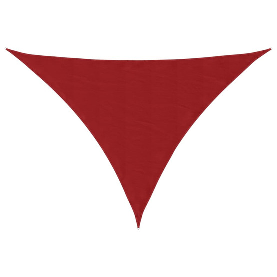 Voile de parasol tissu oxford triangulaire 4x4x5,8 m rouge