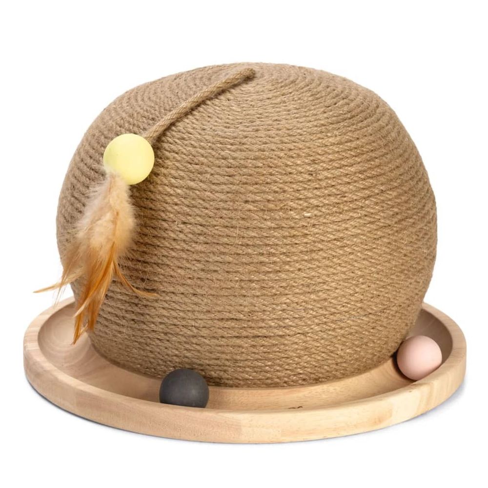 Griffoir en forme de globe mila 29,5x22 cm bois