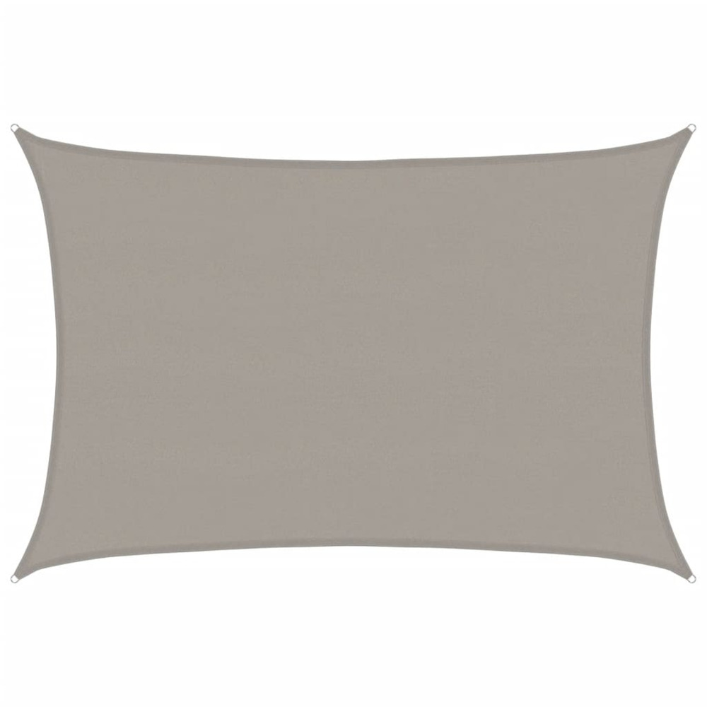 Voile d'ombrage 160 g/m² rectangulaire gris clair 5x7 m pehd