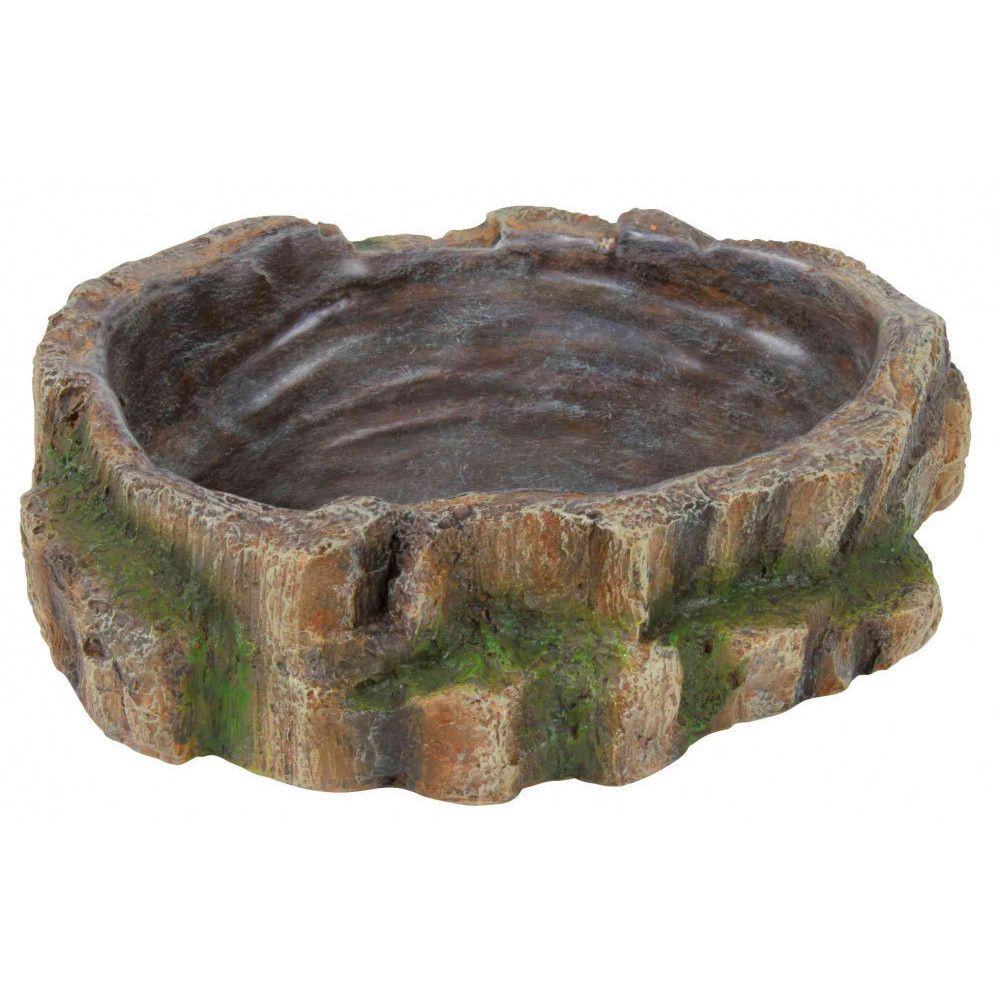 Ecuelle pour eau et nourriture des reptiles. 18 x 4.5 x 17 cm - vivarium t