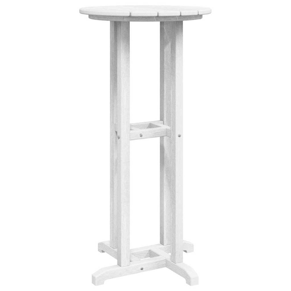 Table de bar blanc 55 x 55 x 107 cm polyéthylène