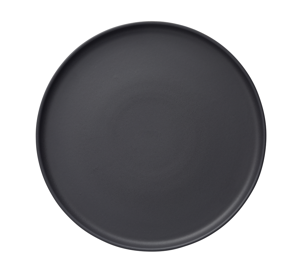 Lot de 4 assiettes en grès minuit h 30 mm ø 330 mm - was germany