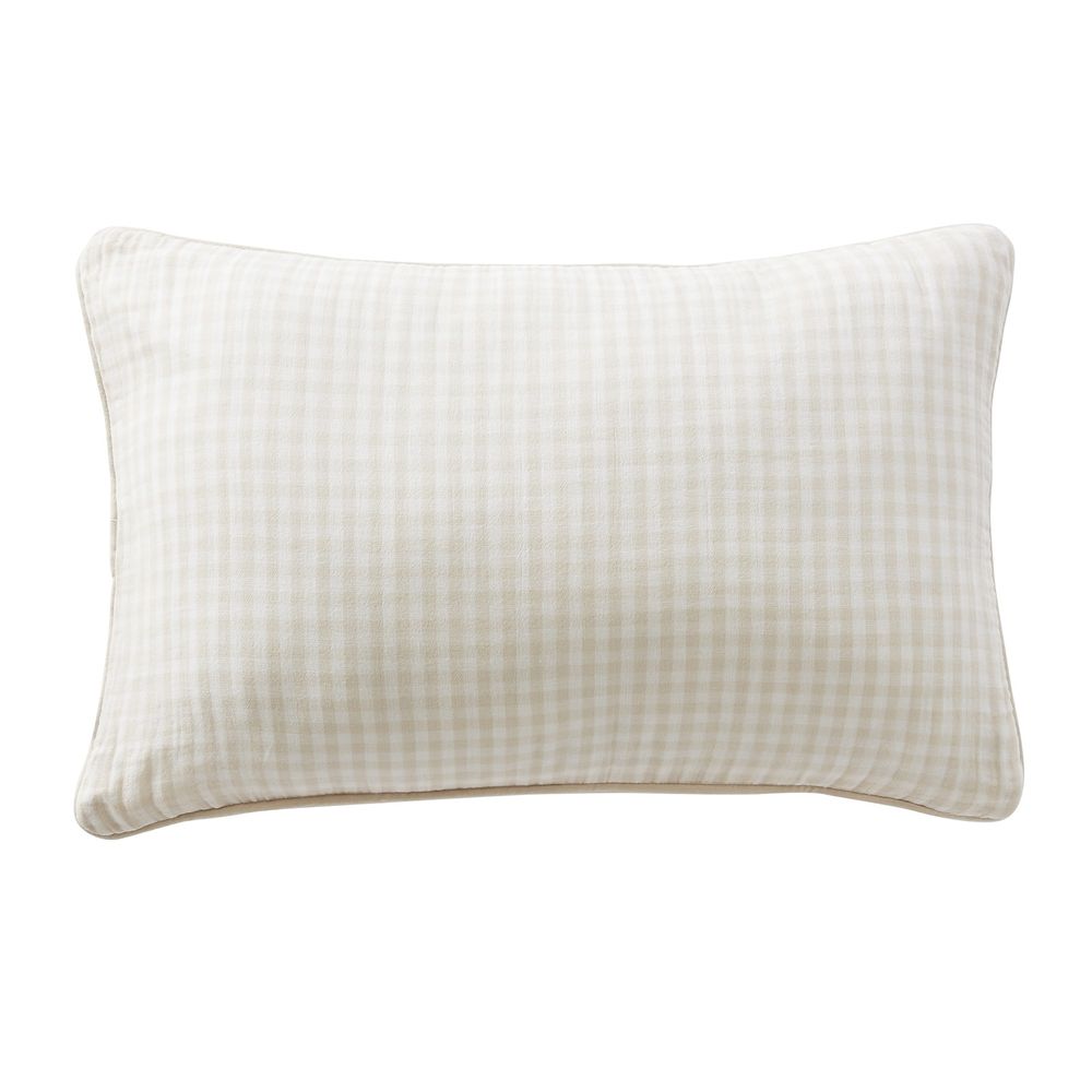 Coussin dehoussable en gaze de coton vickie vichy