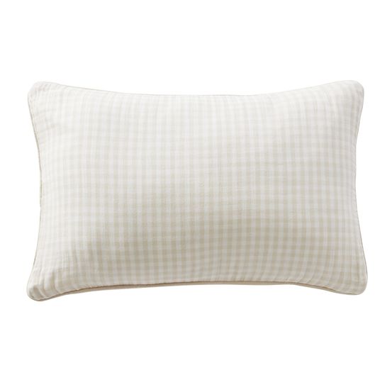 Coussin dehoussable en gaze de coton vickie vichy