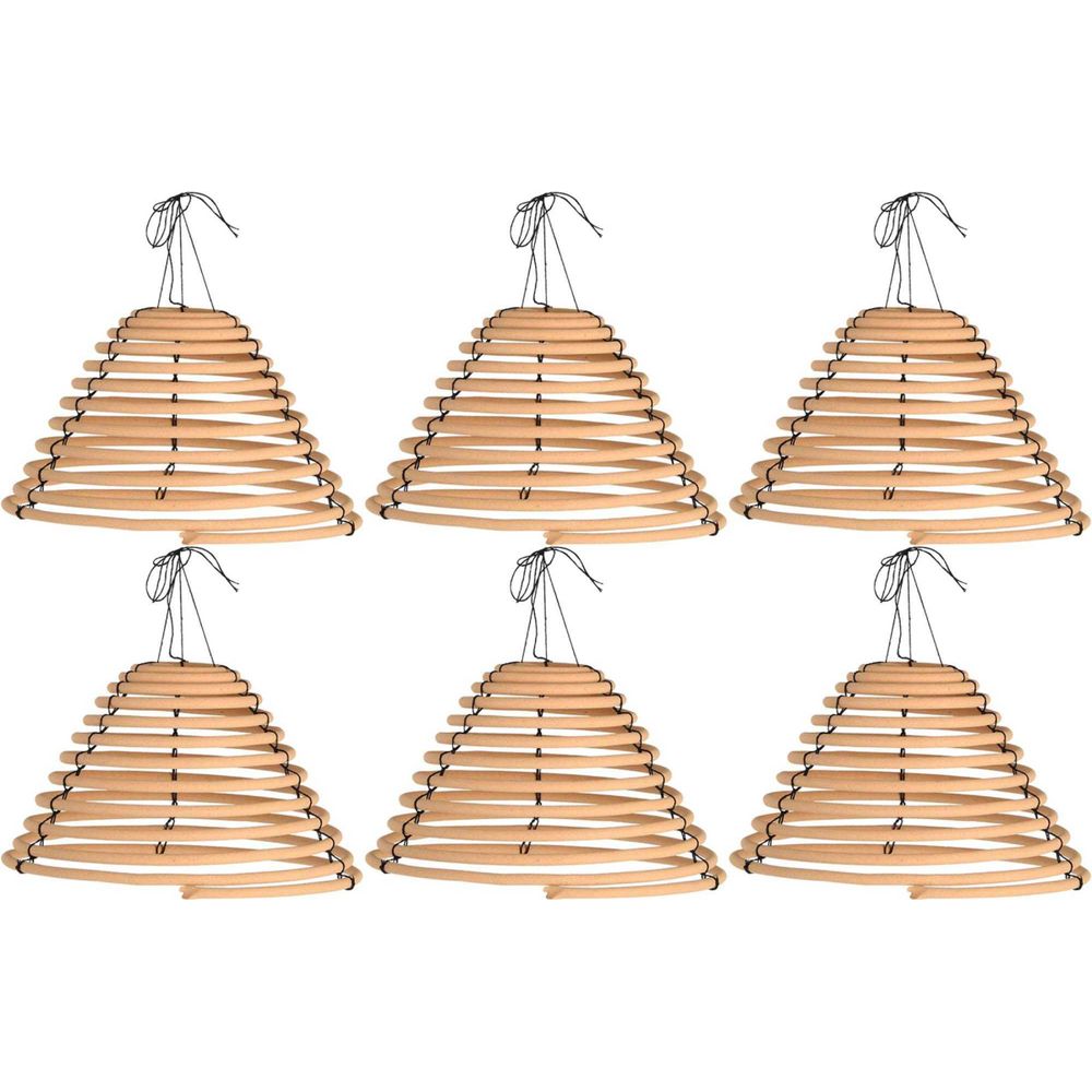 Spirales de citronnelle à suspendre (lot de 6) s