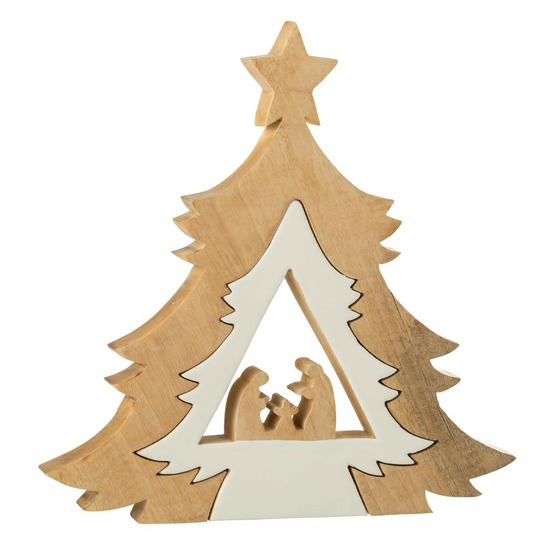 Crèche sapin en bois