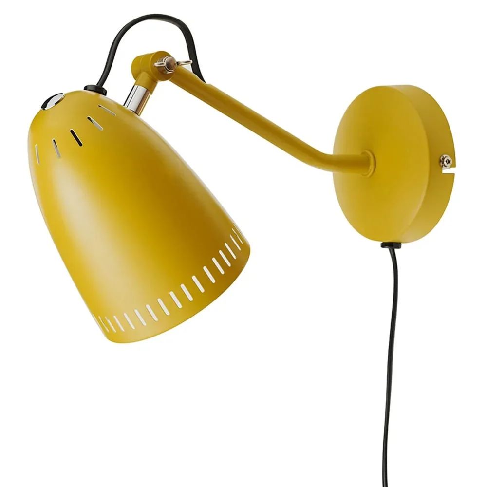 Superliving applique métal 'dynamo' jaune moutarde mat