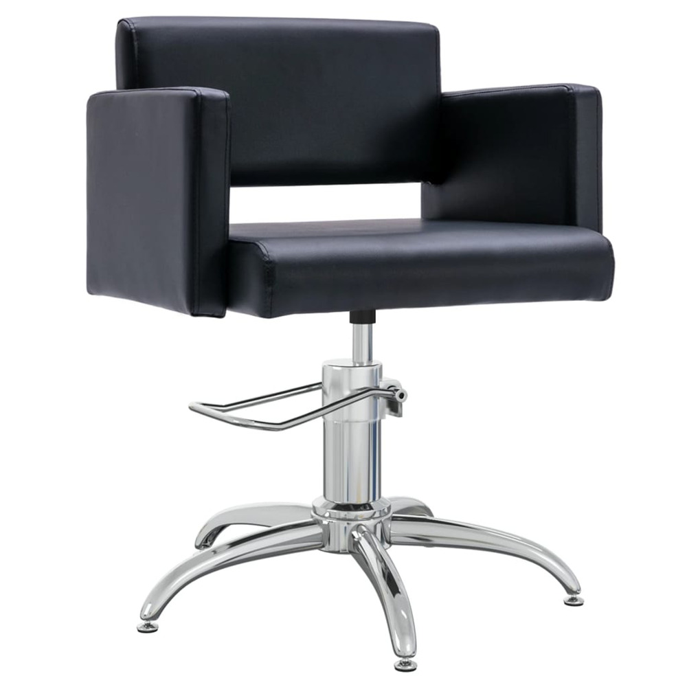 Chaise de salon noir similicuir
