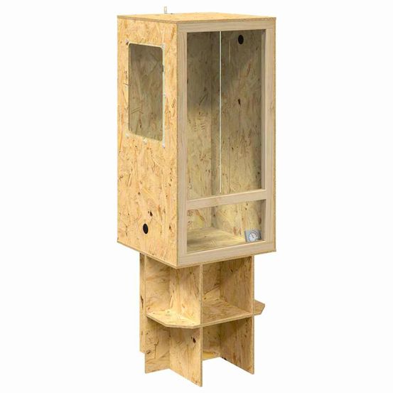 Terrarium marron 50 x 50 x 150 cm osb